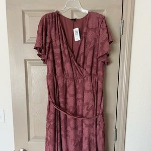 Wrap Dress with flower detailing